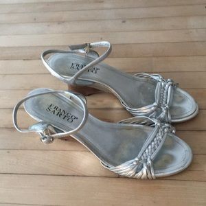 Silver heels size 7.5